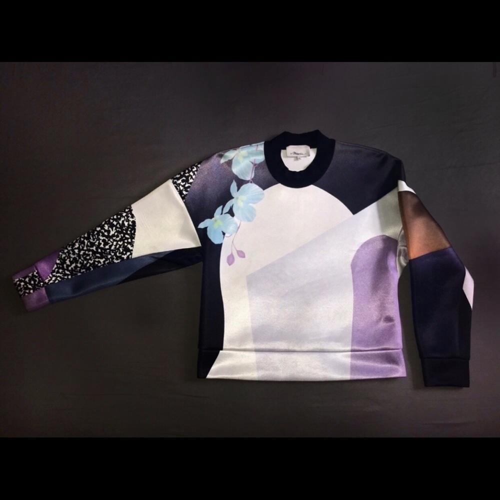 HP ✨ 3.1 Phillip Lim Floral Print Sweatshirt, XS